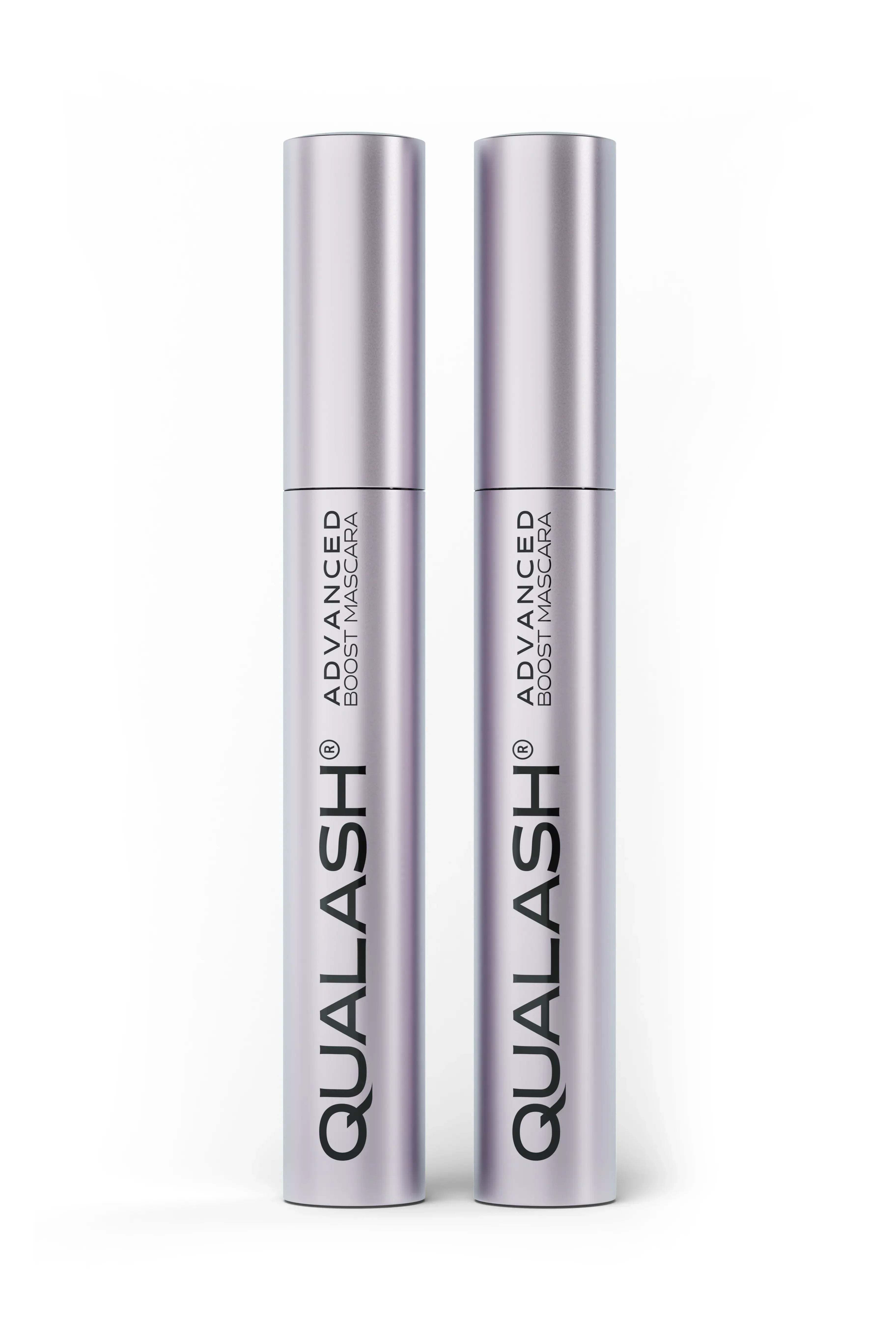 QUALASH Peptide Twins – Curl &amp; Volume Mascara &amp; Lash Separator – closed tubes front view